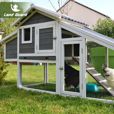 Chicken coop with Heavy Duty 19 Gauge Hardware Cloth, 1/2 Inch Square Openings, 16 Inch Wide, 50 Ft Roll, Galvanized Welded Wire Mesh