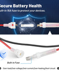 Heavy Duty 3 Pin CB Radio Power Cable With 16 AWG Wire And 15 Amp Fuse Direct To Car Battery Detail