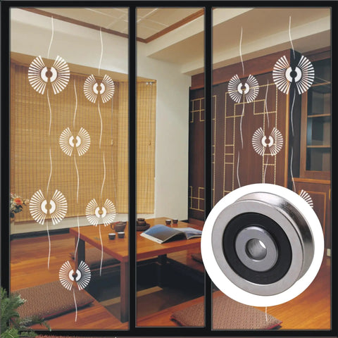Heavy Duty Bearing Steel Cable Pulley 2 Pack U Shape Groove Wheel 6x30x8mm With 782 Lbs Load Capacity For Industrial Equipment And Gear Maintenance For Workshop And Shop Floor Use on sliding door