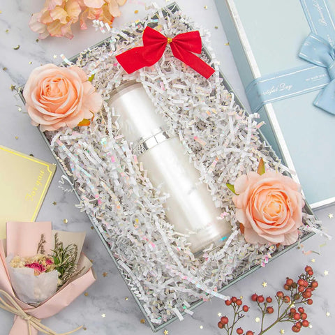 Crinkle Cut Paper Shred Filler For Gift Boxes And Bags Diamond White 4.5oz Totally Boosts Gift Presentation Perfect Cushion Decor