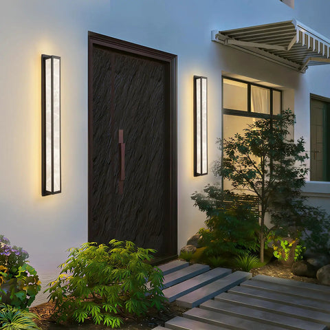 Dope Outdoor Wall Light 20W LED Exterior Fixture, 31.5 Inch IP65 Waterproof Sconce beside the doorway, warm white 3000K glow