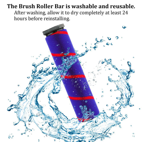 Soft Roller Cleaner Head For V6 DC58 DC59 DC61 DC62 DC74 Cordless Vacuum Cleaners, Detachable Washable Roller