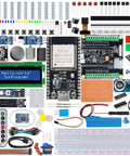 ESP32 Ultimate Starter Kit With Arduino Compatibility ESP32CAM RoHS Python C Scratch Video Courses 100 Plus Projects shown