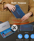Mini Cordless Rotary Tool 5 Speed Rechargeable Heavy Lifter With 129 Rugged Accessories in compact storage case.