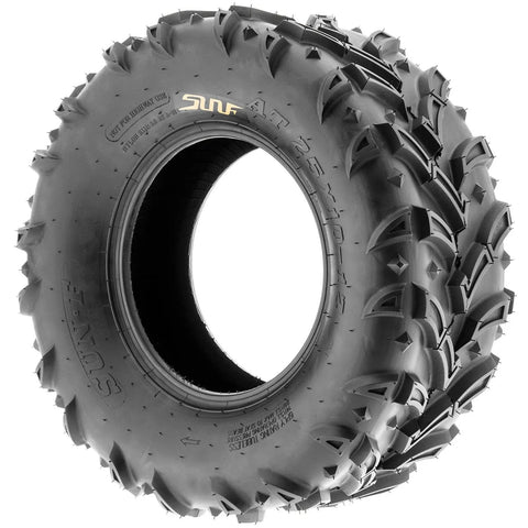 A024 25x10-12 ATV UTV Mud Trail Tire 6 Ply Heavy Duty All Terrain Grip For Mud Sand And Rocks On 12 Inch Rims