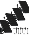 4 Pack Solar Panel Kit For Blink Outdoor Cameras 2K Plus Fourth Gen And Third Gen XT3 XT2 Camera Not Included With Mount 13.1Ft Cable