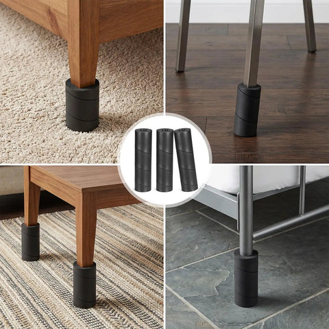 Nix Stubbed Toes Once And For All With Reusable Bed Leg Protectors Non Adhesive Furniture Foot Guards on various furniture legs.