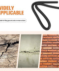 Pro Level Black Foam Backer Rod For Rock Solid Gap Sealing And Expansion Joint Filler With Heavy Duty Closed Cell Structure For Driveways Patios And Concrete Caulking Projects shown filling gaps in various surfaces.