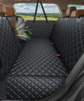 4 In 1 Dog Car Seat Cover For Back Seat Paw Proof Waterproof Hammock With Mesh Window And Side Flaps in an SUV