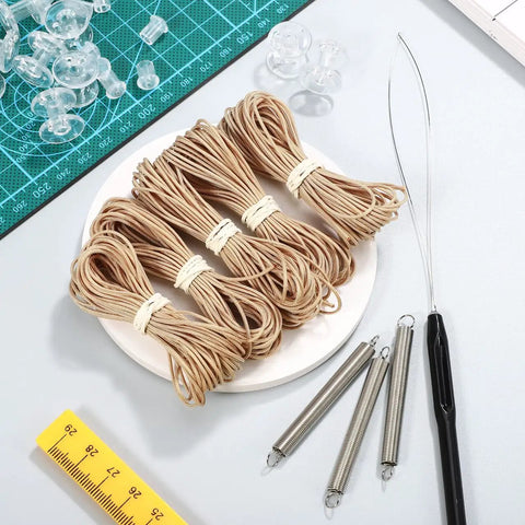 Universal Rv Pleated Shade Repair Kit With Heavy Duty Cord Hold Downs And Tension Springs For Camper Window Blinds Hassle Free Diy Restringing Refresh with cords and springs