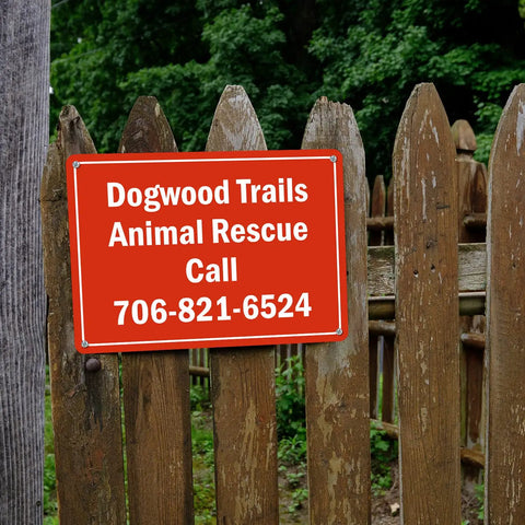 Custom Metal Sign 10x14 Inches For Outdoor Use Tough As Nails No Rust Weatherproof 40 Mil Laminated Aluminum Sign On Fence