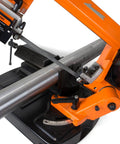 Workhorse Benchtop Metal Band Saw With Variable Speed 125 To 260 Fpm Bevel Cutting 0 To 60 Degrees cutting metal pipe