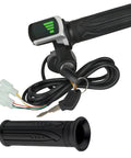 48V Half Twist Throttle With LED Display And Key Lock For Ebikes, Motorcycles And Scooters, Compatible With 24V And 36V Systems