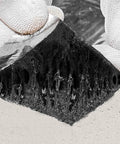 Detail of Heavy Duty Asphalt Roof Shingle Repair Tape With Thick Aluminum Foil Backing being applied for sealing.