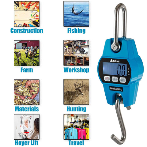 Dead On 660 Pound Hanging Scale With No Fuss Waterproof Screen And Rust Resistant Stainless Steel Hook Built Tough For Big Game Tracking And Heavy Duty Hauling