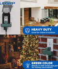 Heavy Duty Weatherproof 3 Outlet Extender Adapter With Triple Grounding And Durable Thermoplastic Construction, green