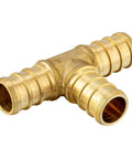 Pack Of 100 Half Inch PEX Brass Fittings And Stainless Steel Clamps Kit With Tee, Elbow, And Coupling, 70 Clamps, 10 Each Fittings