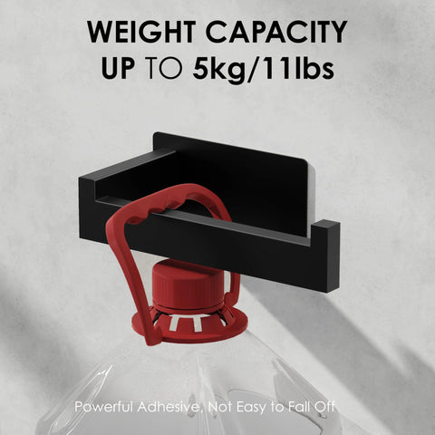 Matte Black Self Adhesive Toilet Paper Holder Wall Mount Rustproof SUS304 Stainless Steel holding 11lb weight