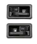 Interior Door Handle Set For Jeep Wrangler YJ TJ 1987-2006 Twin Pack Inside Front Left Driver And Right Passenger Sides Replacement OEM Fit Durable And Easy Install shown