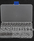 Solid Rivet Nut Tool Kit With 100 Pcs Aluminum Flat Threaded Inserts M4 M5 M6 M8 For Fast Repairs And Tough DIY Projects, organizer case