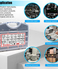 Metric Screw Assortment Kit With 2224 Pieces M2 To M8 Button Head Hex Socket Cap Screws in storage box displayed with applications.