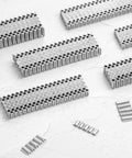 Corrugated W Shape Fasteners Staples 25 Gauge 1 Inch Crown 3 Eighths Inch Length Bright Finish 5000 Count Case For Woodworking And Heavy Duty Nailing Tools In Stock
