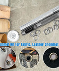 Durable Quarter Inch Grommet Kit With Tool Set Of 120 Metal Eyelets And Punch Tools For Fabric Leather Canvas Repair