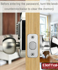 Stainless Steel 304 Mechanical Door Lock With Keypad And Deadbolt No Battery Needed Lock By Turning Knob Or Using Key Passcode