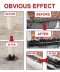 Image showing before and after application of All Weather Sealant Spray For Roofs Tile Concrete And Bathrooms, Waterproof Crack Filler That Stays Flexible, Tough As Nails, Long Lasting Exterior Interior Sealant To Block Leaks, Protect Gutters Floors And Walls From Moisture And Damage on concrete and brick surfaces.