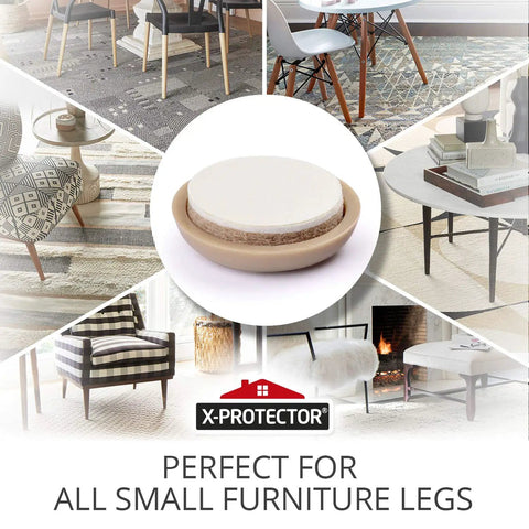 Chair Sliders 40 Pack 1 Inch Furniture Sliders For Carpet Floors Premium Floor Protectors visible with furniture examples