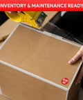 High Visibility Do Not Use Sticker Roll 1.5 Inch Diameter 500 Pack For Warehouse Safety And Equipment Maintenance Out Of Service Label Roll For Inventory Control on box