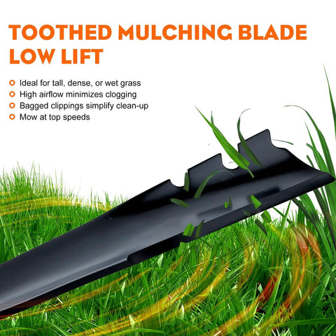 Mulching Blade Set For Toro 22 Inch Recycler Lawn Mower And Lawn Tractor Deck Mulcher Replacement 131-4547-03 108-9764-03