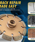 4.5 Inch Crack Chaser Blade for Cured Concrete and Asphalt Crack Repair or Joint Widening, 3/8 Inch Width, 5/8-11 Arbor