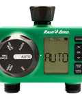 Electronic Digital Hose End Timer Battery Powered Three Quarter Inch Hose Thread Heavy Duty Brass Inlet Dual Outlets Adjustable