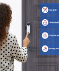 Anti Theft Doorbell Mount Clamp On Side Of Door For Easy Install No Drill Required Secure Dark Gray Weather Resistant Use
