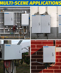 12 By 10 By 6 Inch Steel Electrical Junction Box NEMA 4X Indoor Outdoor Enclosure Waterproof Dustproof Wall Mounted