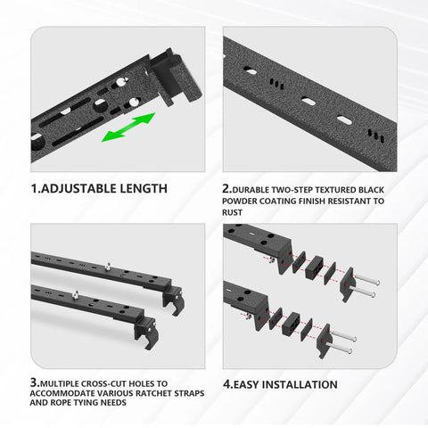 Heavy Duty 300 Pound Universal Roof Rack Cross Bars Built Hella Tough For Flush And Raised Side Rails Fully Adjustable Cargo Carrier Haul Your Road Trip Gear Stress Free On Suv Or Car