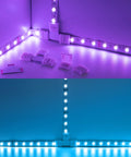 T Shape 4 Pin LED Connector Kit, Plug And Play Ready, 10 Pack 10mm Wide Unwired Solderless Gapless Adapters for RGB LED strips