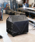 Beefy Dustproof Horizontal Bandsaw Cover For Metal Cutting Saws, 47.3 Inches Long, 30 Inches Wide, 50 Inches High, Black