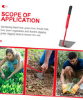Heavy Duty Manganese Steel Hand Shovel Hoe Gardening Tool For Weeding Mowing And Planting Pro Grade Outdoor Gardening Easy To Use And Store