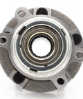 Front view of Front Wheel Bearing And Hub Assembly For Nissan Altima 2007 2008 2009 2010 2011 2012 2.5L 4 Cylinder Models Only And 2013 S Coupe 5 Lug With ABS Replacement OEM Grade