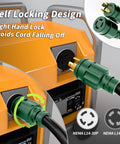 25 Foot 30 Amp Generator Extension Cord With 4 Prong L14-30P To L14-30R, 10 Gauge STW 125/250V Heavy Duty Weatherproof Twist Lock