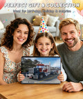 Epic Classic American Semi Truck Building Kit For Kids And Adults With 269 Pieces In ABS Plastic Realistic Long Nose Tractor Trailer Model on birthday gift box