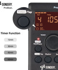 Digital Metronome With Rechargeable Battery, Vocal Counting And Timer For Piano, Guitar, Drum And All Instruments, Bright Color Screen Display