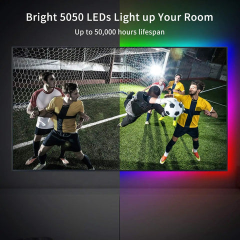 9.8ft RGB LED Strip Lights Kit With Remote Control Dimmer Box For Room Bedroom TV Cupboard Decoration 5050 LEDs Dimmable