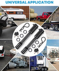 5 By 8 Inch Trailer Hitch Lock Pin With Keys Heavy Duty Locking Hitch Pin For Class III IV Tow RV Hitches Anti Theft And Anti Rattle Hardened Steel With Black Finish Rust Resistant Easy Install Locks Your Rig Down Tight gallery with multiple application images.