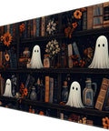 Cute Vintage Gothic Desk Pad XXL Mouse Pad For Large Desks, Dark Academia Themed Extended Keyboard Mat With Stitched Edges