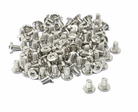 100 Pcs 1/4-20 Hex Socket Flat Head Cap Screws 3/8 Inch Stainless Steel 304 For Furniture Bolts Bright Finish Includes Hex Key Spanner