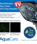 Six Way High Pressure Showerhead System With 82 Spray Modes Filtered Handheld Shower Head Cuts Chlorine To Soothe Dry Skin And Revive Hair Dual Power Wash For Tub Tile And Pets Hard Water Softener Black with anti-clog nozzles