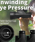 Person using 15x55 High Power Monocular With BAK4 Prism And FMC Lens Lightweight Optical Scope For Bird Watching And Hunting